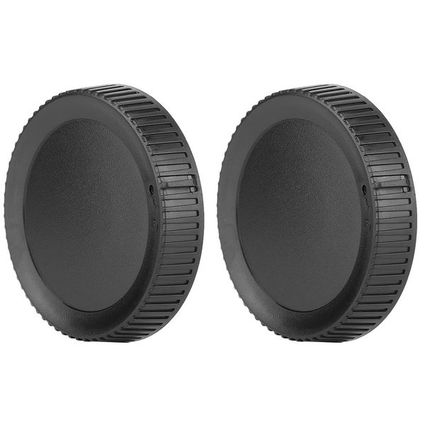 2Pcs Nikon Z-Mount Caps - Universal Rear Cover (Black)