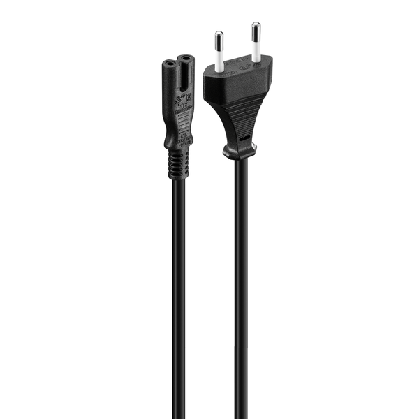 Volkano Presto Series Power Cable - Figure-8 (C7) to Type-C Euro Plug