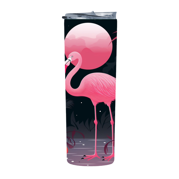 Scary Flamingo 69 20 Oz Straight Skinny Tumbler 205