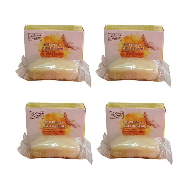 Madam Ranee Ginseng and Sulfur Soap | Blemishes &amp; Dark Spot | 4 Pack x 100g