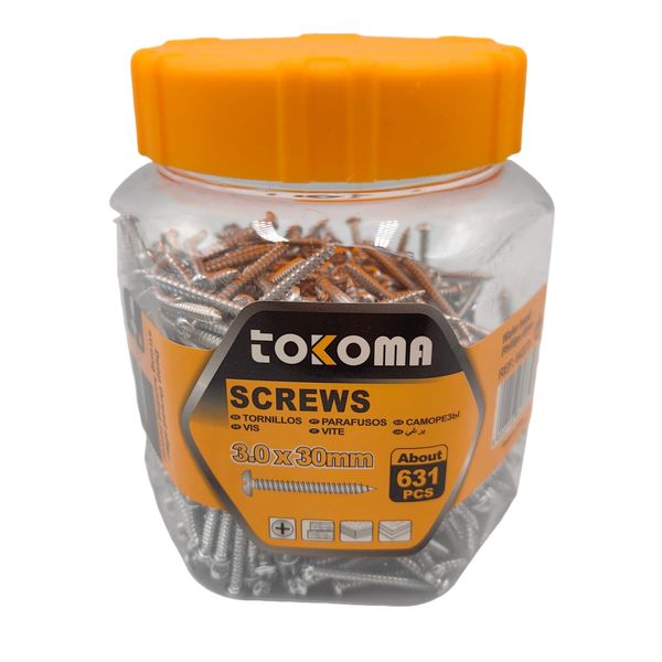 Tokoma 3.0x30mm Phillips Drive Wafer Head Screws 631 Pcs