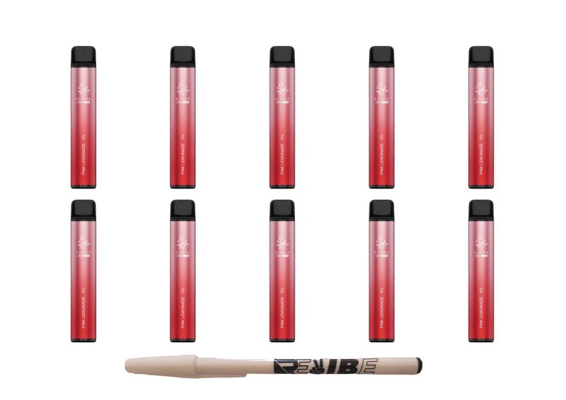 Elfbar 1500 Ultra Pink Lemonade Disposable Vape 5% Nic 10 Pack