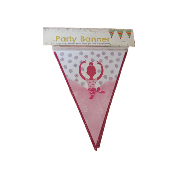 Happy Birthday Banner Garland for Pink Girls Birthday Baby Shower