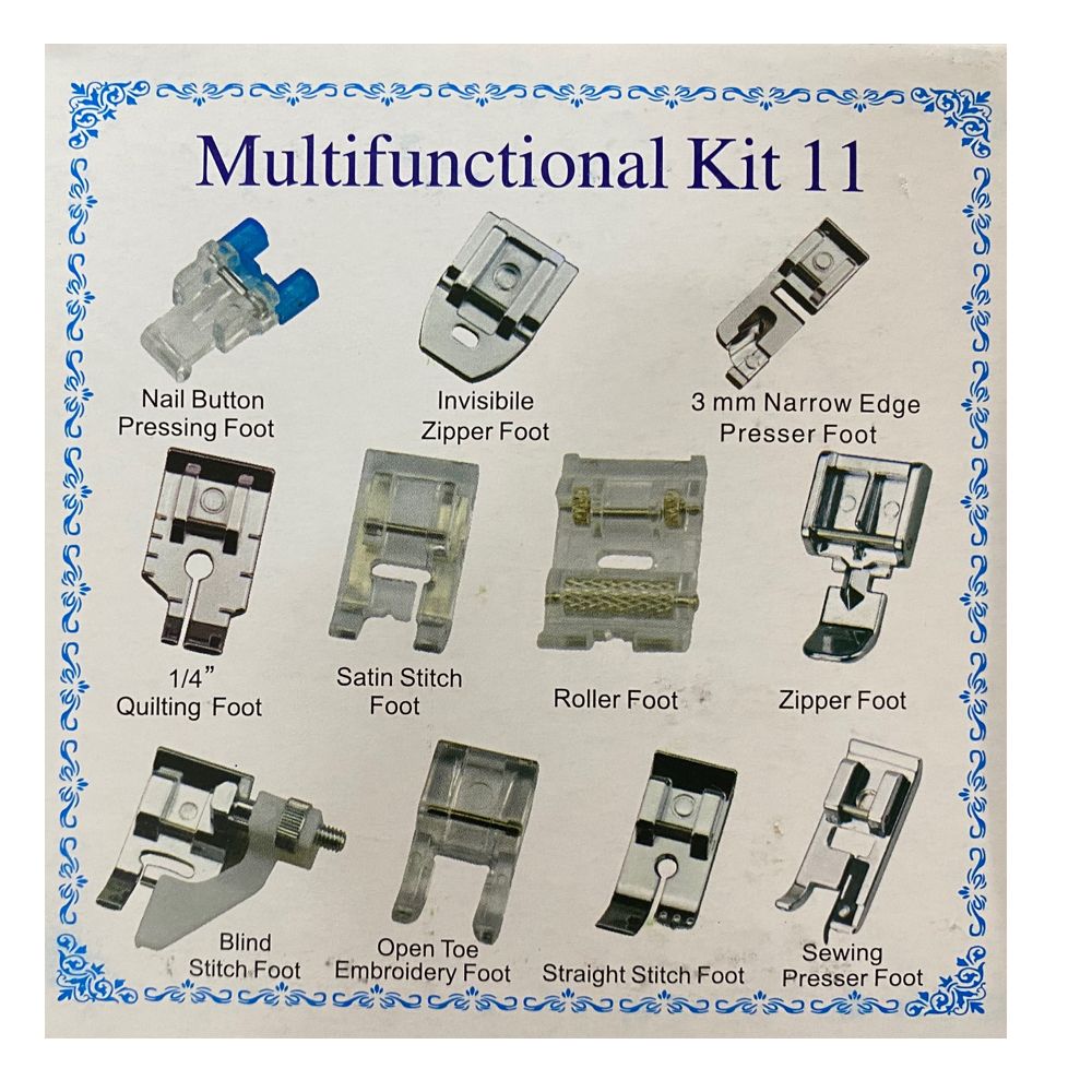 Sewing Machine Presser Foot Kit Set 11pcs New Buy Online in South