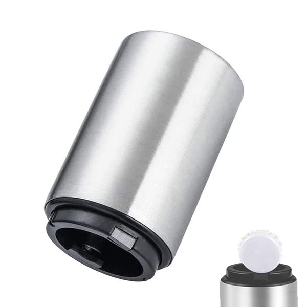Beer Bottle Can Opener Push Down Automatic Stainless Steel Bar Accessories