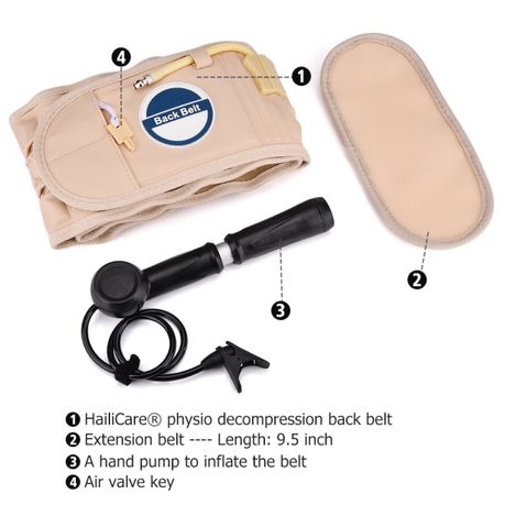 Hailicare decompression back outlet belt