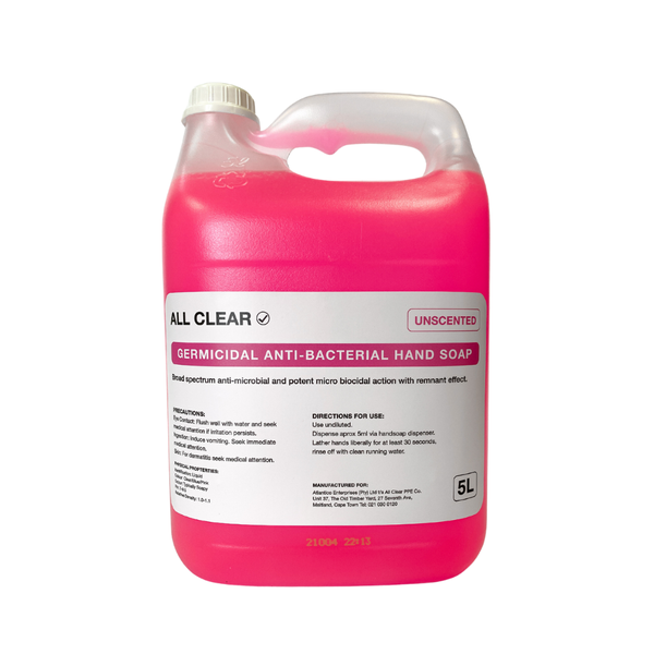 All Clear - Anti-Bacterial Hand Soap - 5L