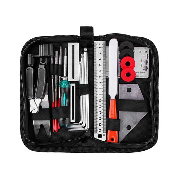 Portable 20-In-1 Guitar Repairing Maintenance Tool Kit for Guitar Ukulele