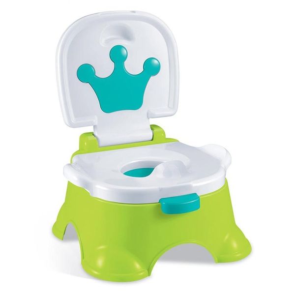 Baby Potty Trainer Crown Design - Green