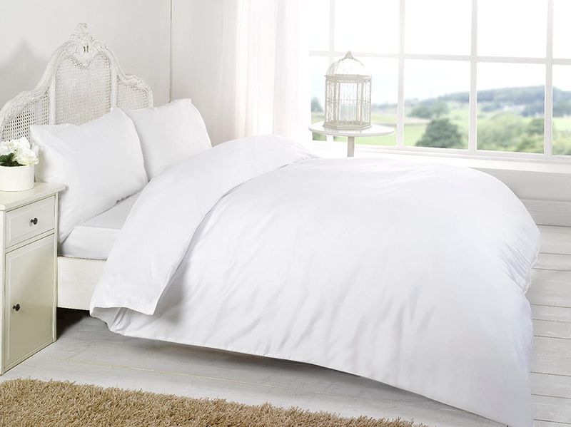 Wonder Towel Luxury Crease-free Hotel Duvet Cover Set Kids Extra Long White