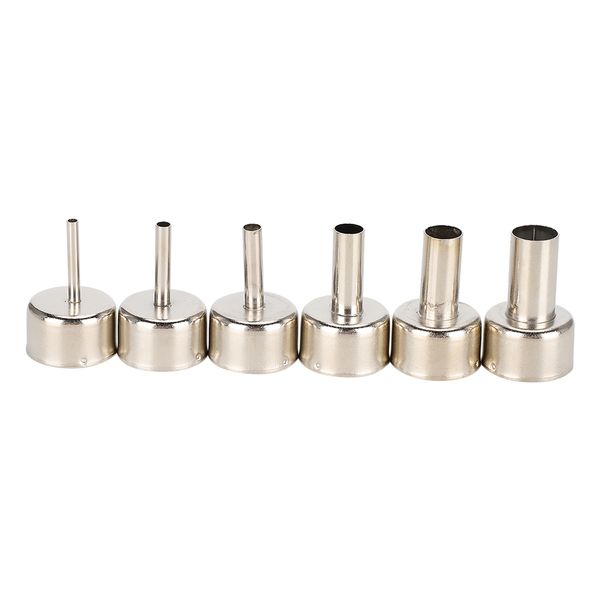 6pieces Hot Air Nozzles 3-12mm for 858D