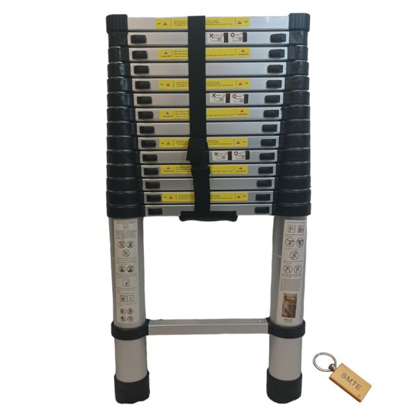 Telescopic Ladder: Compact Versatile Height Solutions 3.2m +Smte Keyring