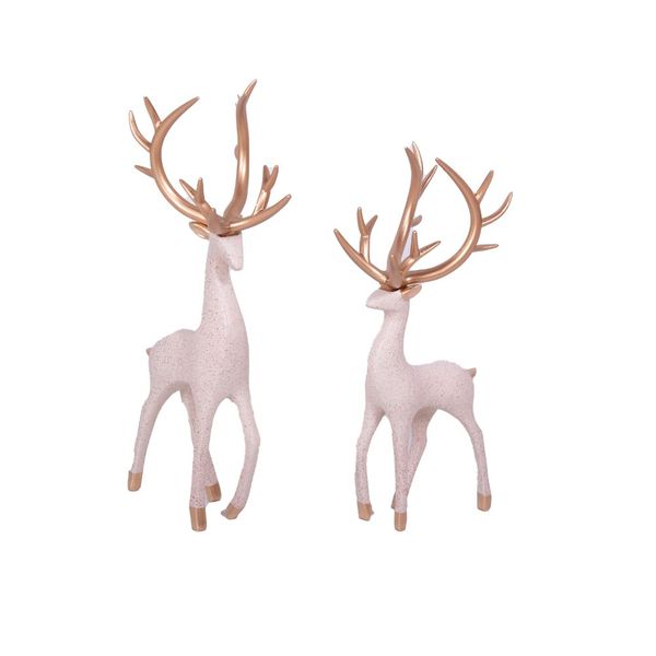 Gold Reindeer Christmas Home Decor Set