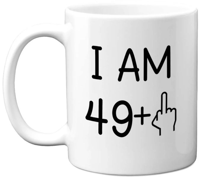 50th Birthday Middle Finger Birthday Christmas Gift Premium Coffee Mug
