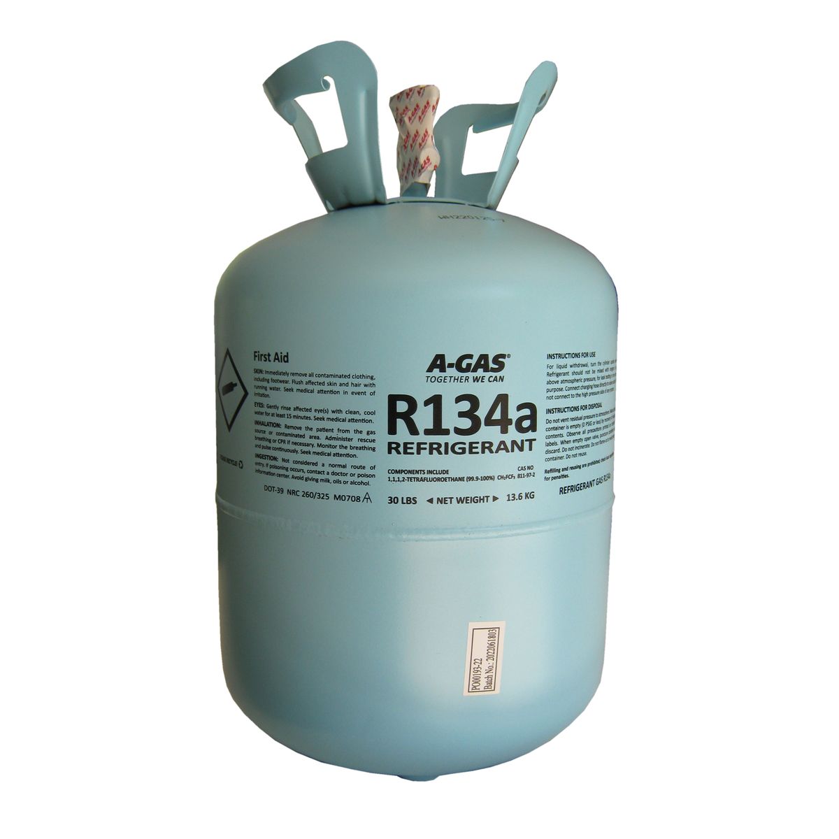 Klingshield Refrigerant Gas Cylinder - R134a (13.6 kg)