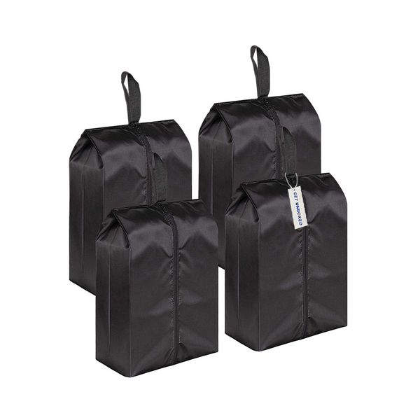 GET UNBOXED 4 Pieces Portable Travel Shoe Bags Closure Shoe Storage Organizer