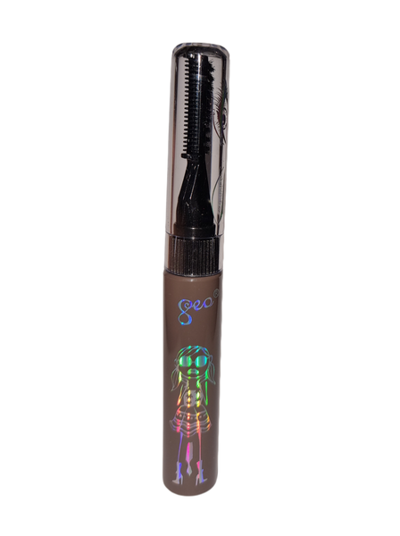 Eyebrow Dye Gel with Brush - Dark Brown