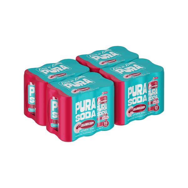 Pura Soda - Cranberry (4 x 6-pack)