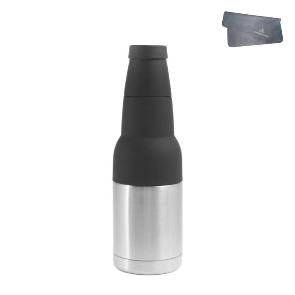 Synergy360 Stainless Steel Beer Can &amp; Bottle Cooler - 12oz Insulated Mug