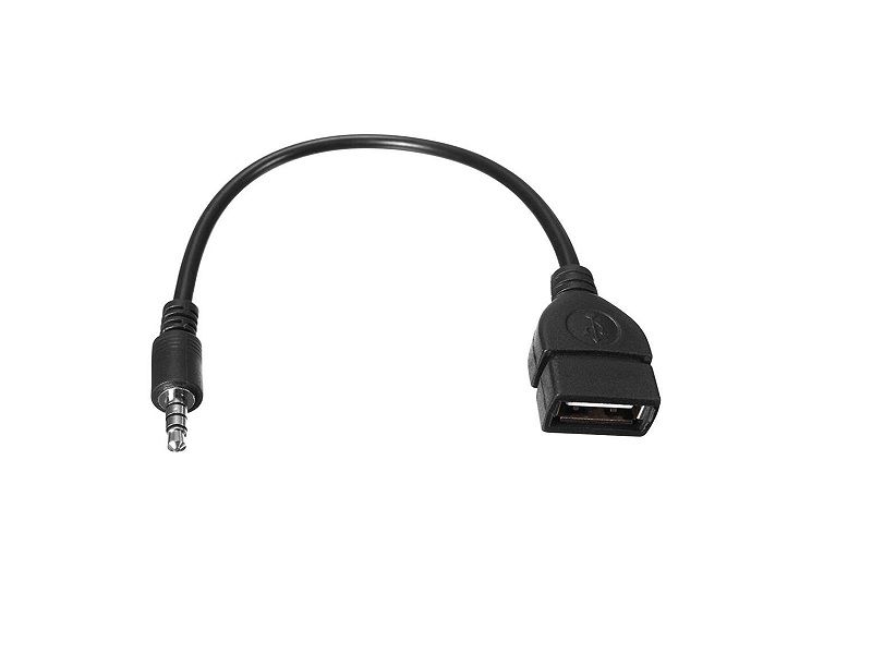3.5MM Male Audio AUX Jack To USB 2.0 Type A Female Converter Adapter Cable