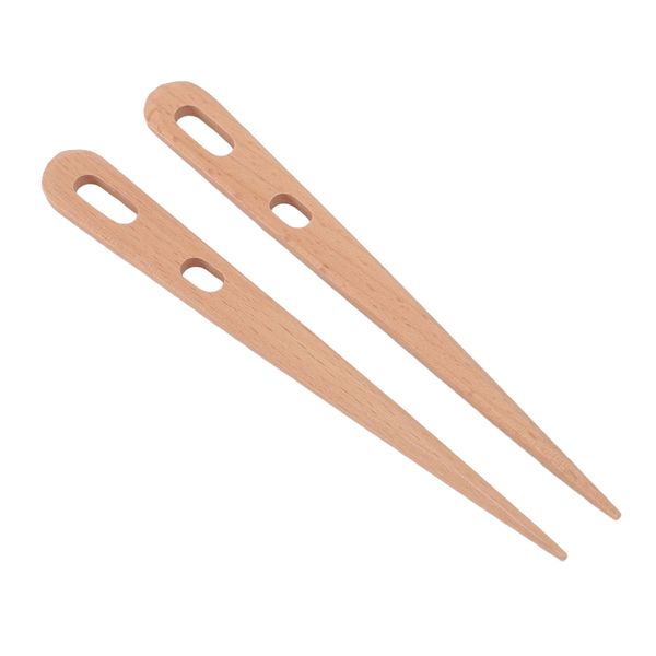 Wooden Crochet Needles 2pcs tural Wood Color