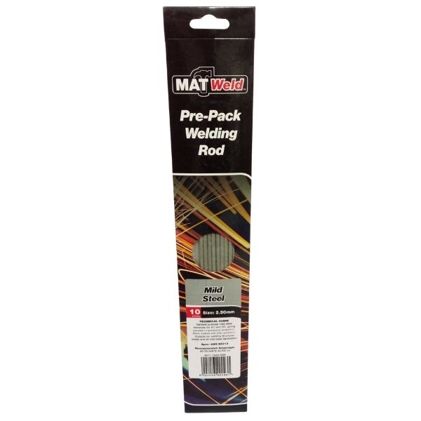 Matweld - Welding Rod / Pre-Pack Welding Rod 2.50mm - Mild Steel (10 Piece)