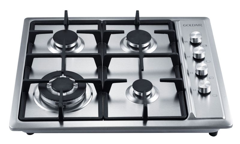 Goldair 4 plate stainless steel gas hob -GSGH-400A