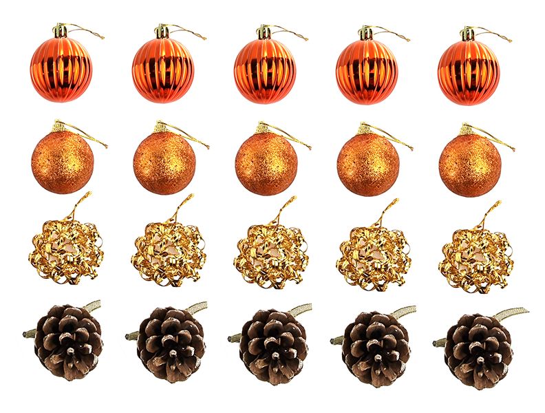 20 Piece Various Christmas Tree Decorations-50mm