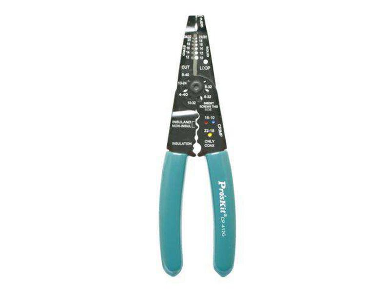 PRK CP-412G Heavy-Duty Wire Stripper &amp; Crimper (206mm) - 5-in-1 Tool