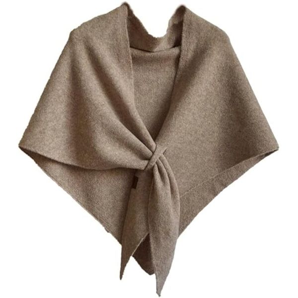 Women Wraps Cardigan Cape Wool Pashmina Shoulder Top Sweater Shawl Scarf