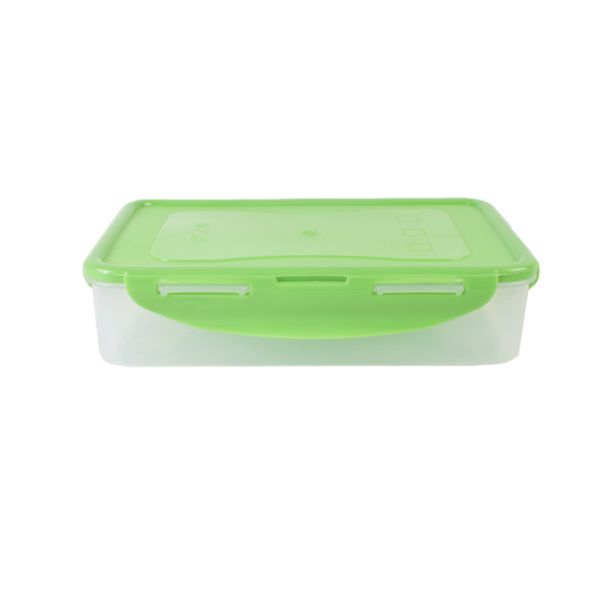 Rectangular Plastic Snap Lid Lunch Box