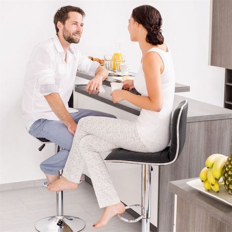 Bar Stools Nook Chairs Set of 2 Black Colour Shop Today