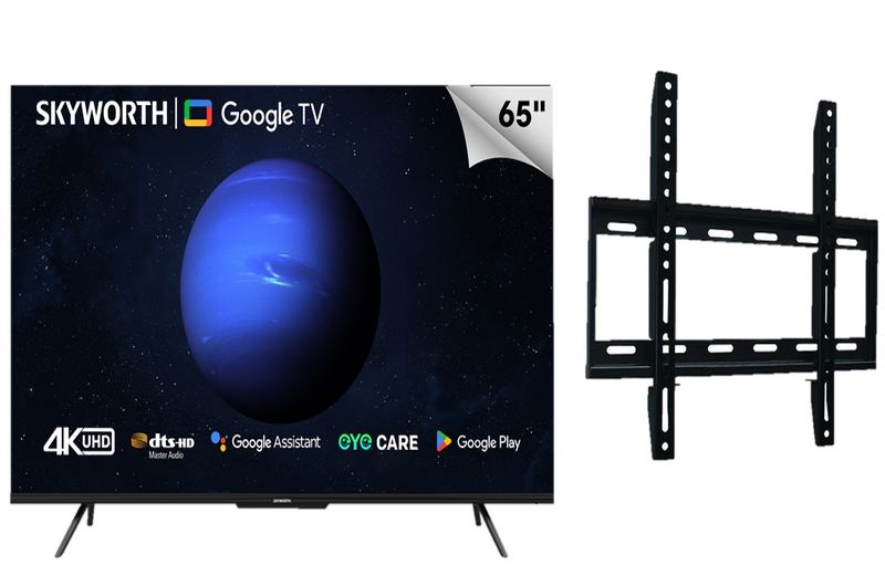 Skyworth 65" SUE9350F UHD 4K LED Smart Google TV + Free TV Wall Bracket