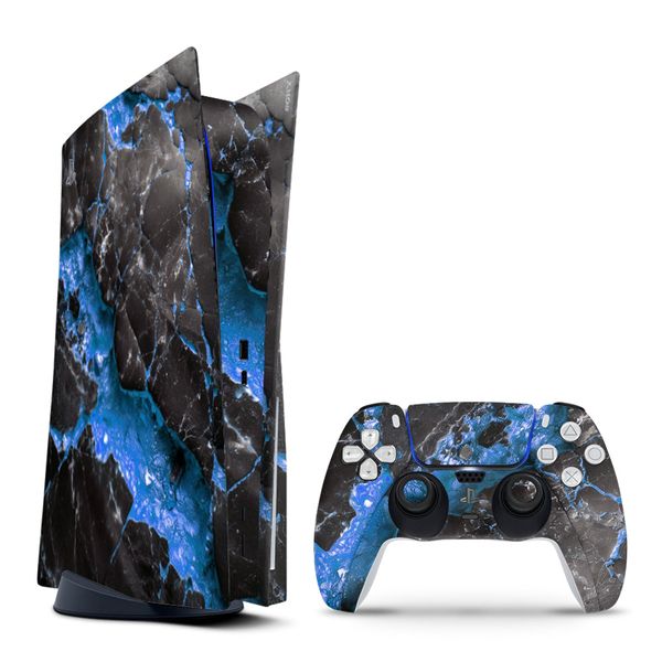 Decal Skin Compatible with PS5 (Disc) - Carbon Stone Purple (Decal Only)