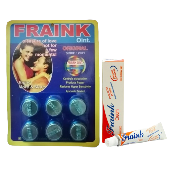 Fraink Ointment 6Piece + Fraink Cream 4ml - Ejaculation Control Set