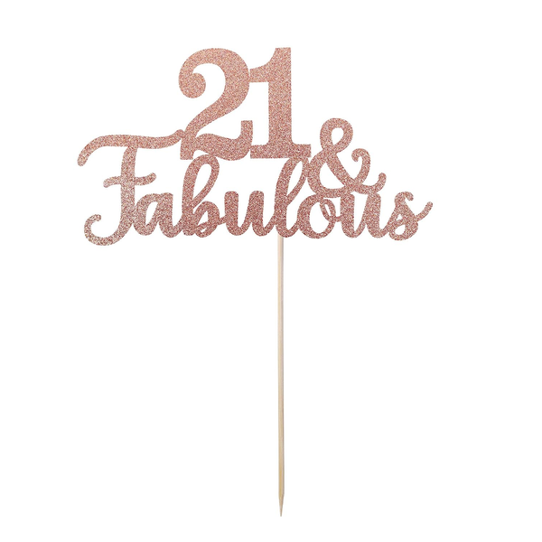 21 &amp; Fabulous Cake Toppers