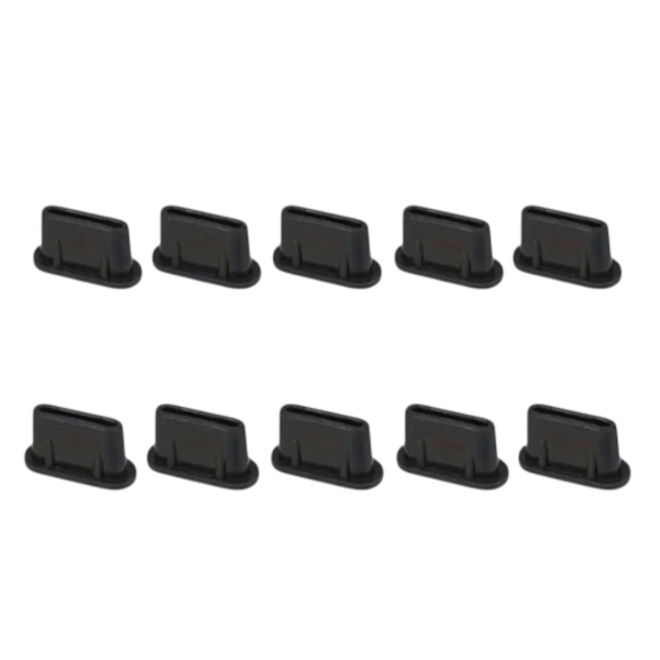 10 Pcs Type-C Charging Port Dust Proof Silicone Covers