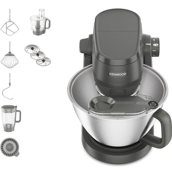 Kenwood Multi Tasker Stand Mixer + Food Pro &amp; Blender 1000W - KHC30.050GY