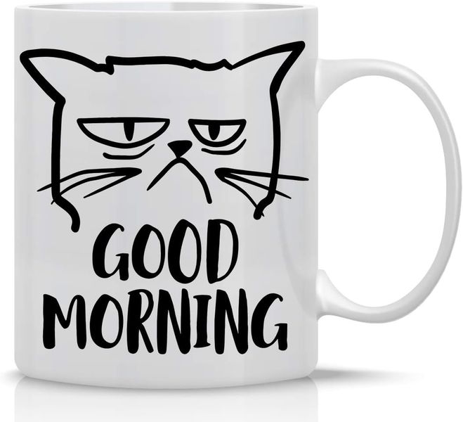 Good morning cat-Mother's day-Valentine-Father's day-Christmas gift Mug