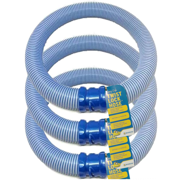 Replacement Twist lock hose Pearl Blue for Zodiac cleaners - 3Pack