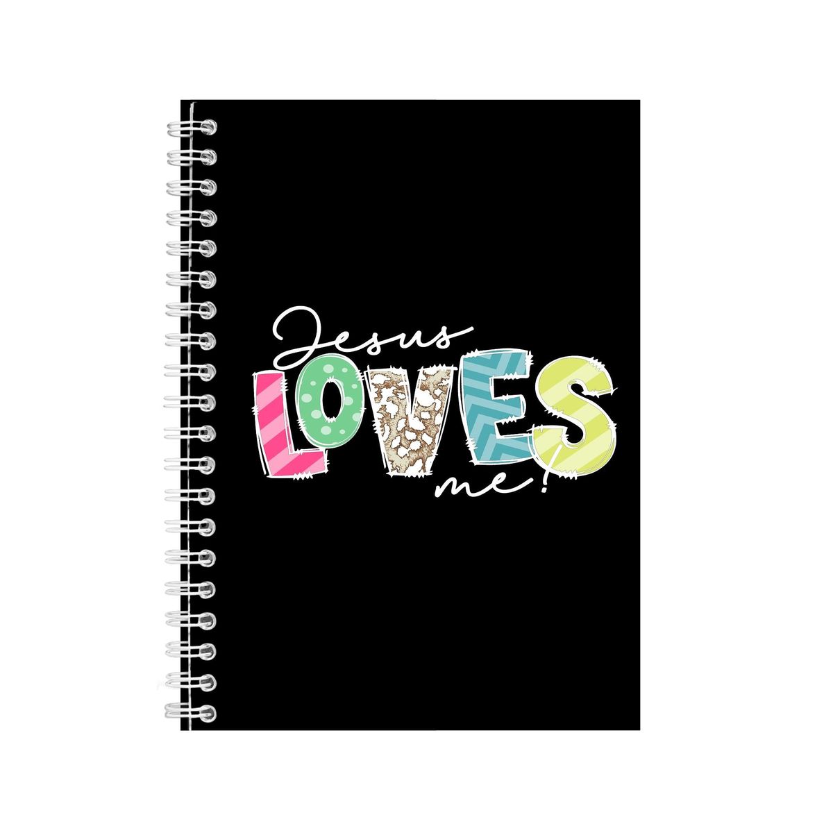 Jesus A5 Notebook Pad for Men Women with Christian Easter Graphic Words ...