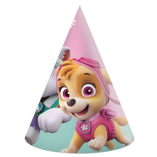 Paw Patrol Skye &amp; Everest Paper Hats