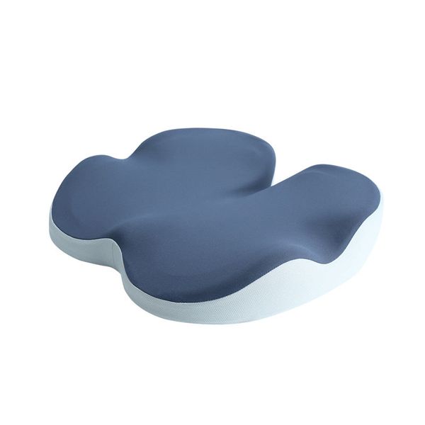 Comfortable Memory Foam Seat Cushion for Office &amp; Long Sitting - Blue