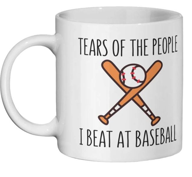 Tears Of The People I Beat At Baseball Christmas Birthday Gift Mug