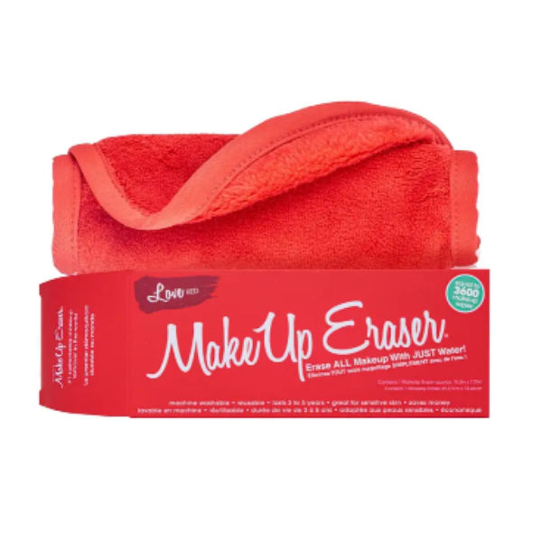 MakeUp Eraser - Love Red - Reusable - Make Up Remover - Beauty Product