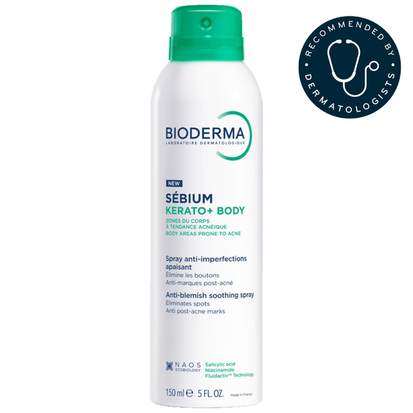 BIODERMA Sebium Kerato+ Body Spray back, chest, and shoulder acne 150ml