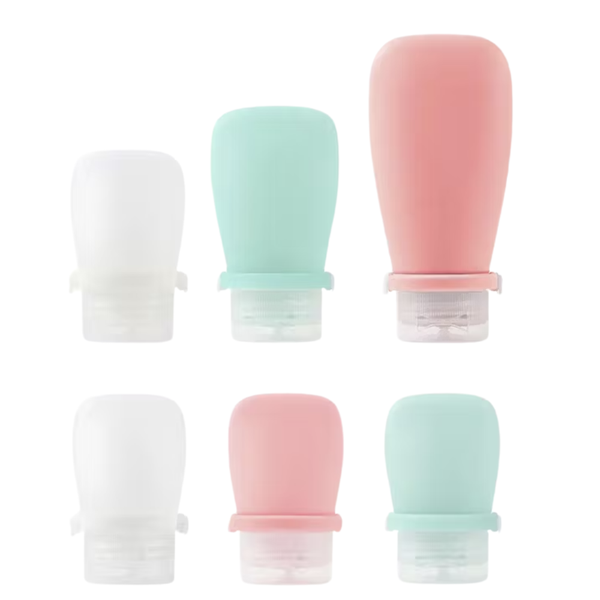 6-Piece Silicone Travel Bottle Set
