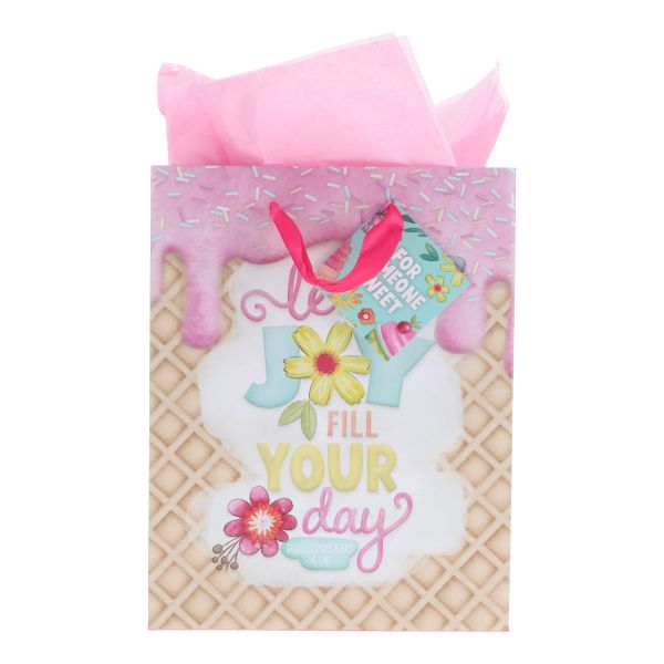 Medium Gift Bag with Gift Tag - Let Joy Fill Your Day