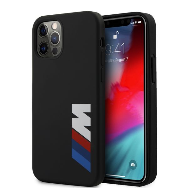 BMW - M Silicone Hard Case iPhone 12 Pro Max Black
