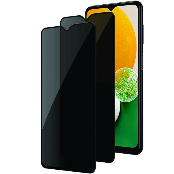 Privacy Anti Spy Tempered Glass Protector for Galaxy A03 Core PACK OF 2